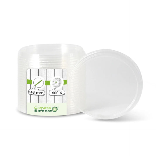 Coperchi PLA Ø 143 mm rotondo asporto domicilio Ristorazione Forniture Monouso Eco Bio Biodegradabile Packaging Consumabili Ecologico Ingrosso fornitore forniture Take away 1
