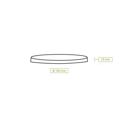 Coperchi Riutilizzabili "BioYep" Ø 150 mm, PP, grigio monouso asporto domicilio forniture take away ristorazione catering