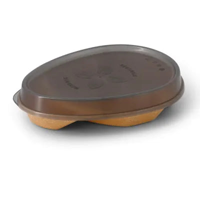 Coperchi Riutilizzabili "BioYep" 27,5 x 20 x 3 cm, PP, grigio monouso asporto domicilio delivery ingrosso