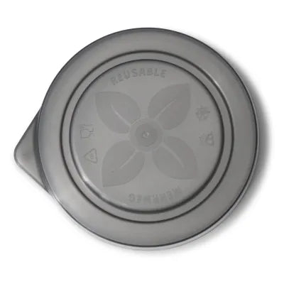 Coperchi Riutilizzabili Happy Cup - Ø 95 mm, PP, Grigio asporto
