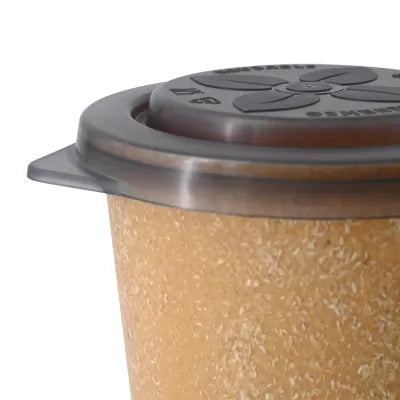 Coperchi Riutilizzabili Happy Cup - Ø 95 mm, PP, Grigio asporto domicilio monouso forniture ristoranti street food