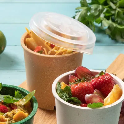 Coperchi Riutilizzabili Happy Cup - Ø 95 mm, PP, Trasparenti asporto domicilio monouso ristorazione take away