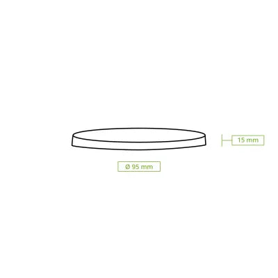Coperchi Riutilizzabili Happy Cup - Ø 95 mm, PP, Trasparenti asporto domicilio monouso ristorazione take away forniture ristorazione
