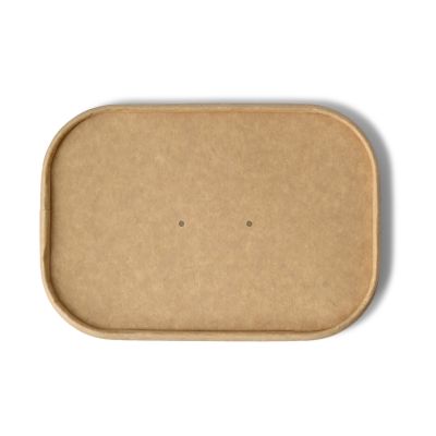 Coperchi di cartone 17,5 x 12,5 cm, marrone, rettangolare asporto