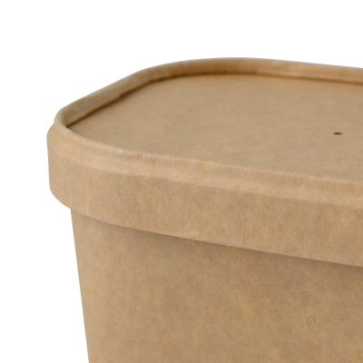 Coperchi di cartone 17,5 x 12,5 cm, marrone, rettangolare ingrosso monouso