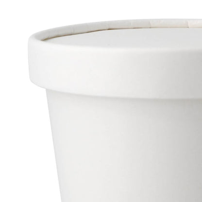 Coperchi di cartone Ø 92 mm, bianco per coppe gelato asporto monouso take away forniture