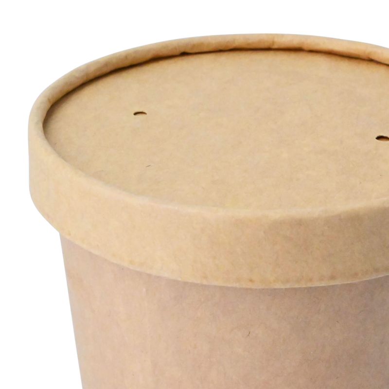 Coperchi di cartone Ø 92 mm, marrone per coppe gelato asporto monouso gelaterie forniture Coperchi di cartone Ø 92 mm, marrone per coppe gelato asporto monouso gelaterie forniture take away