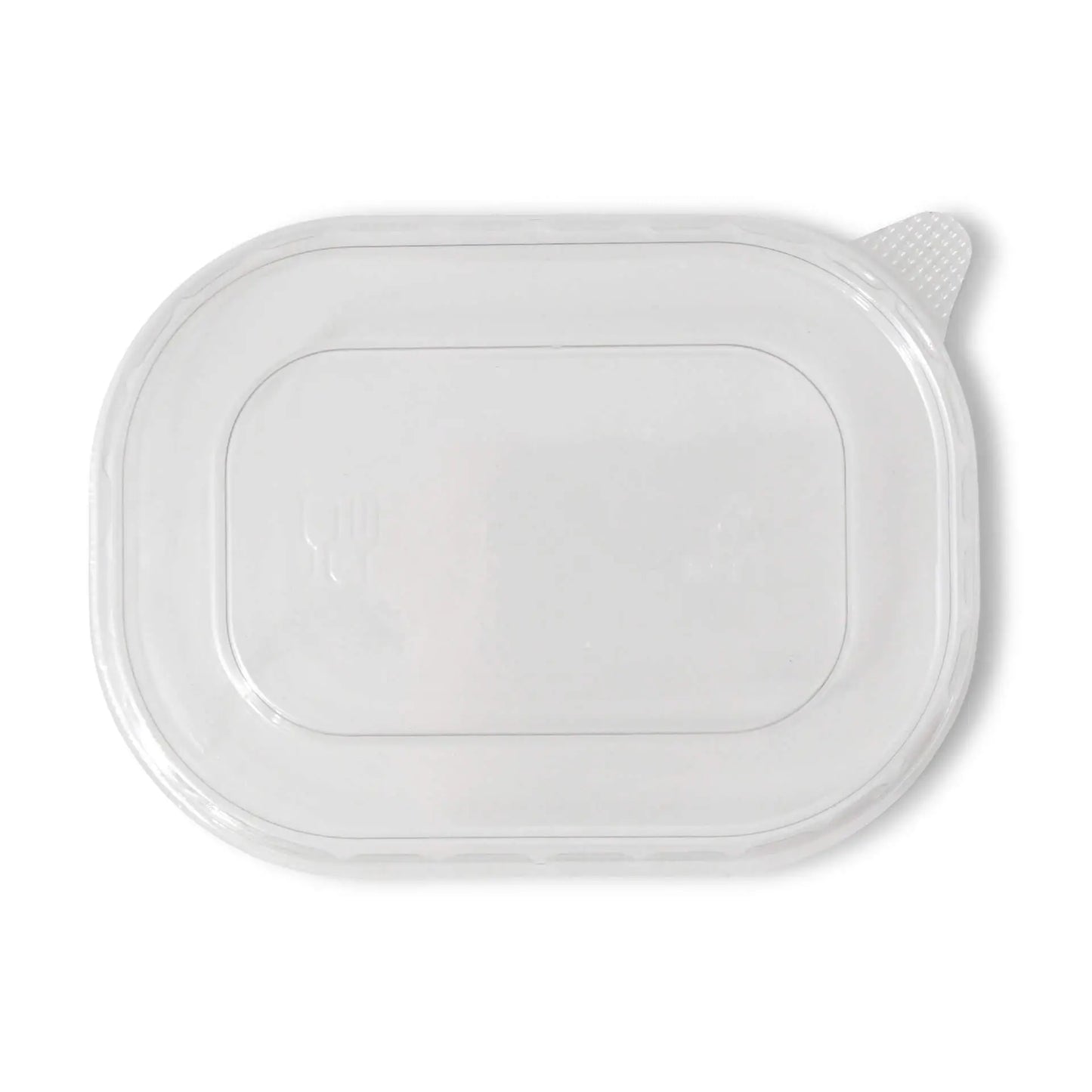 Coperchi rPET 11x8 cm trasparente rettangolare asporto domicilio Ristorazione Forniture Monouso Eco Bio Biodegradabile Packaging Consumabili Ecologico Ingrosso fornitore forniture Take away 2
