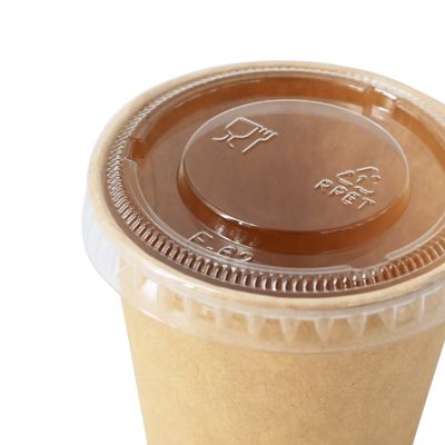 Coperchi rPET Ø 62 mm, trasparente asporto domicilio take away monouso