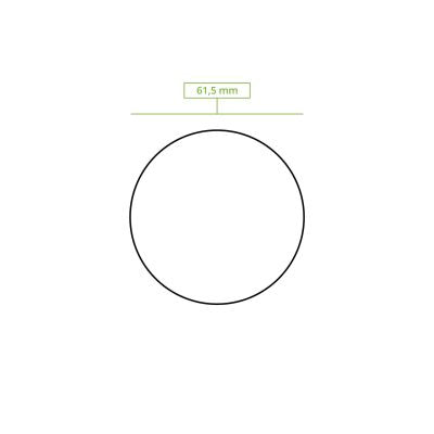 Coperchi rPET Ø 62 mm, trasparente asporto domicilio take away monouso forniture