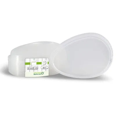 Coperchi riutilizzabili "BioYep" 27.5 x 20 x 3 cm, PP, trasparente