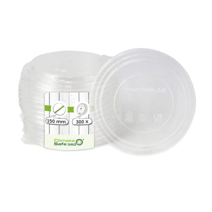 Coperchio PLA Ø 150 mm trasparente asporto domicilio Ristorazione Forniture Monouso Eco Bio Biodegradabile Packaging Consumabili Ecologico Ingrosso fornitore forniture Take away 1
