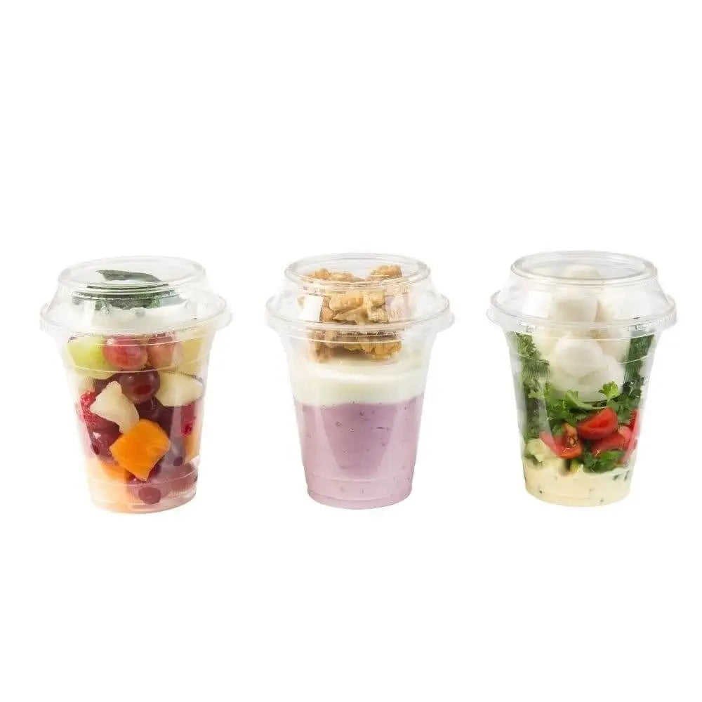 Coperchio combinato PLA Ø 96 mm chiuso asporto domicilio Ristorazione Forniture Monouso Eco Bio Biodegradabile Packaging Consumabili Ecologico Ingrosso fornitore forniture Take away 5
