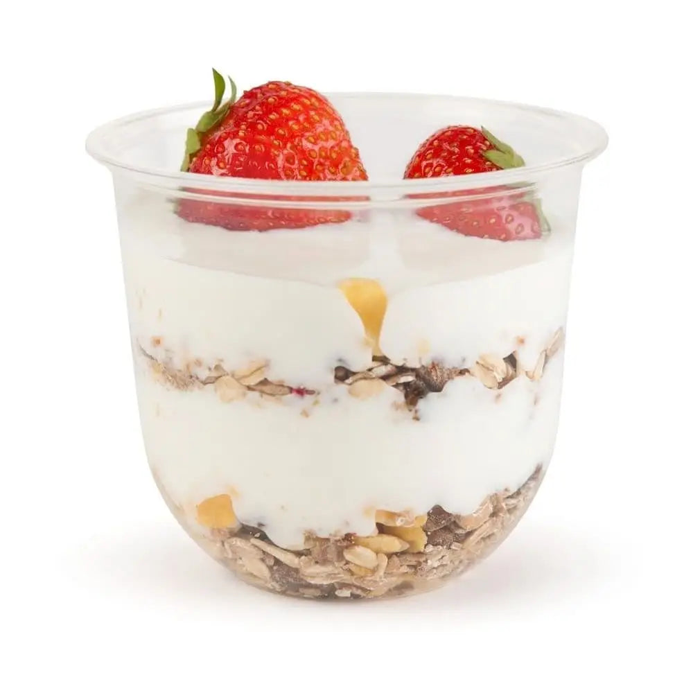 Coppa dessert PLA 300 ml 12 oz Ø 96 mm asporto domicilio Ristorazione Forniture Monouso Eco Bio Biodegradabile Packaging Consumabili Ecologico Ingrosso fornitore forniture Take away 4
