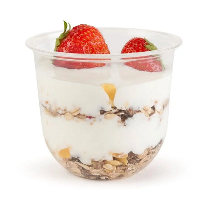 Coppa dessert PLA 300 ml 12 oz Ø 96 mm asporto domicilio Ristorazione Forniture Monouso Eco Bio Biodegradabile Packaging Consumabili Ecologico Ingrosso fornitore forniture Take away 4
