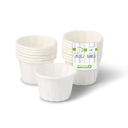 Coppette carta 30 ml 1 oz bianche asporto domicilio Ristorazione Forniture Monouso Eco Bio Biodegradabile Packaging Consumabili Ecologico Ingrosso fornitore forniture Take away 1
