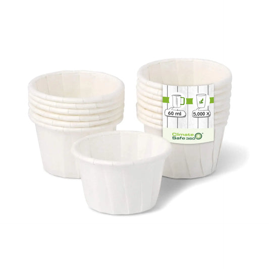 Coppette carta 60 ml 2 oz bianche asporto domicilio Ristorazione Forniture Monouso Eco Bio Biodegradabile Packaging Consumabili Ecologico Ingrosso fornitore forniture Take away 1
