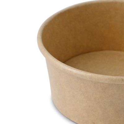 Coppette carta gelato XS 6 oz Ø 92 mm, marrone avana kraft asporto domicilio take away monouso