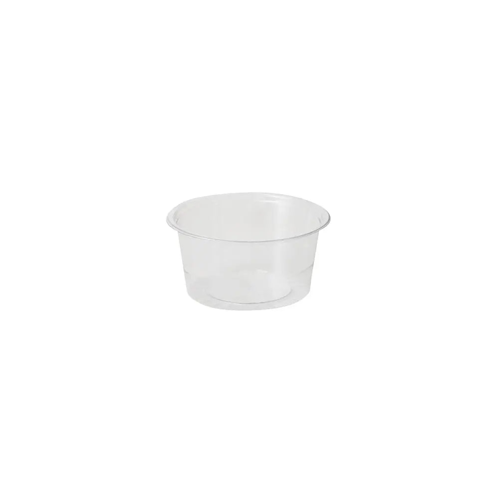 Coppette porzione rPET 100 ml 3.5 oz Ø 75 mm trasparente asporto domicilio Ristorazione Forniture Monouso Eco Bio Biodegradabile Packaging Consumabili Ecologico Ingrosso fornitore forniture Take away 1
