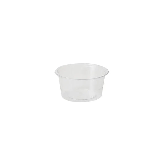 Coppette porzione rPET 100 ml 3.5 oz Ø 75 mm trasparente asporto domicilio Ristorazione Forniture Monouso Eco Bio Biodegradabile Packaging Consumabili Ecologico Ingrosso fornitore forniture Take away 1
