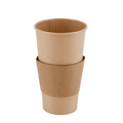 Coppette di carta da 20 oz parete singola, Ø 90 mm, kraft monouso forniture take away asporto