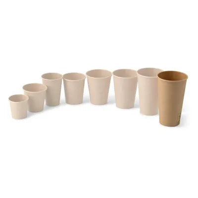 Coppette di carta da 20 oz parete singola, Ø 90 mm, kraft monouso forniture take away asporto ristoranti pizzerie catering