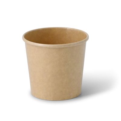 Coppette di carta per gelato L, Ø 92 mm, marrone asporto