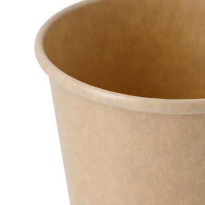 Coppette di carta per gelato L, Ø 92 mm, marrone asporto domicilio monouso ingrosso