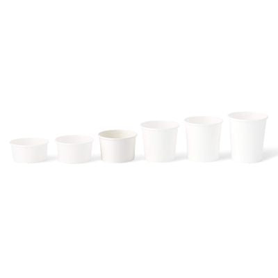 Coppette di carta per gelato M da 9,5 oz, Ø 92 mm, bianco asporto domicilio take away monouso ingrosso ristoranti pub catering