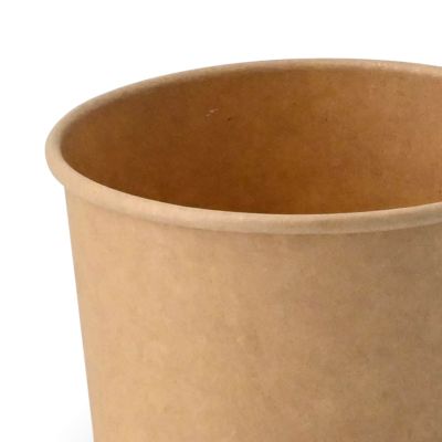 Coppette di carta per gelato M da 9,5 oz, Ø 92 mm, marrone ingrosso ristoranti paninerie pub pizzerie monouso domicilio asporto
