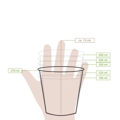 Coppette di carta per gelato M da 9,5 oz, Ø 92 mm, marrone ingrosso ristoranti paninerie pub pizzerie monouso domicilio asporto take away forniture catering