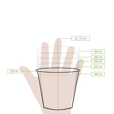 Coppette di carta per gelato S da 7,5 oz Ø 92 mm, marrone ristoranti paninerie pub pizzerie asporto domicilio take away  monouso  forniture ingrosso ristorazione