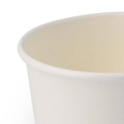 Coppette di carta per gelato S da 7,5 oz ingrosso ristoranti paninerie pub pizzerie, Ø 92 mm, bianco asporto domicilio monouso