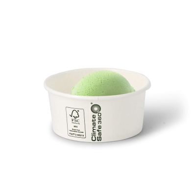 Coppette di carta per gelato XS da 6 oz, Ø 92 mm, bianco ristoranti paninerie pub pizzerie asporto domicilio