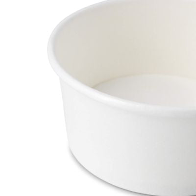 Coppette di carta per gelato XS da 6 oz, Ø 92 mm, bianco ristoranti paninerie pub pizzerie asporto domicilio take away monouso
