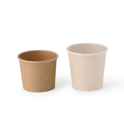 Coppette di carta per porzioni 50 ml, Ø 62 mm, non sbiancato asporto domicilio monouso forniture ristorazione
