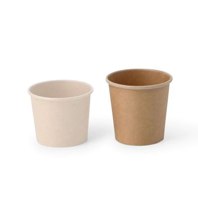 Coppette di carta per porzioni 75 ml, Ø 62 mm, non sbiancato asporto domicilio monouso take away ristorazione forniture