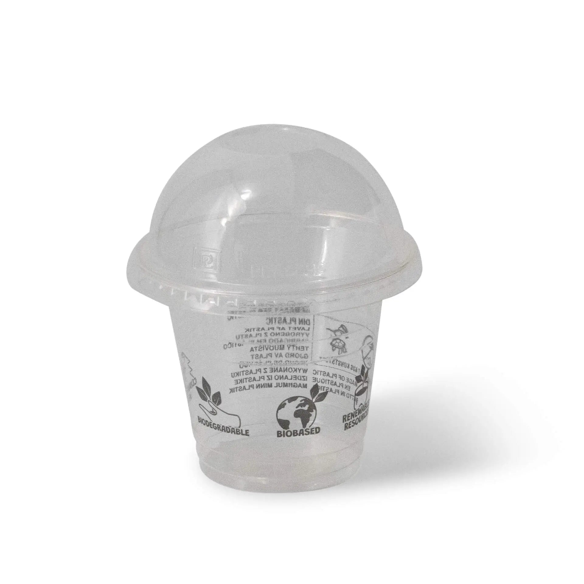 Coppette frullati PLA 8 oz Ø 96 mm asporto domicilio Ristorazione Forniture Monouso Eco Bio Biodegradabile Packaging Consumabili Ecologico Ingrosso fornitore forniture Take away 3
