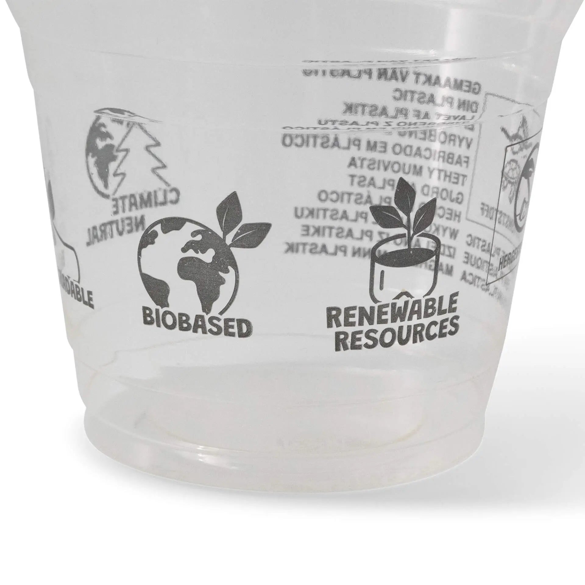 Coppette frullati PLA 8 oz Ø 96 mm asporto domicilio Ristorazione Forniture Monouso Eco Bio Biodegradabile Packaging Consumabili Ecologico Ingrosso fornitore forniture Take away 5

