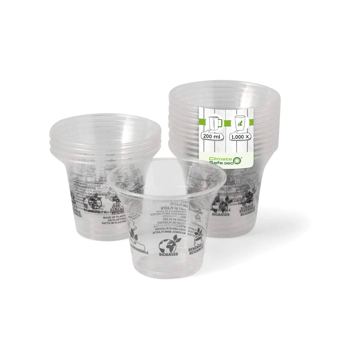 Coppette frullati PLA 8 oz Ø 96 mm asporto domicilio Ristorazione Forniture Monouso Eco Bio Biodegradabile Packaging Consumabili Ecologico Ingrosso fornitore forniture Take away 1
