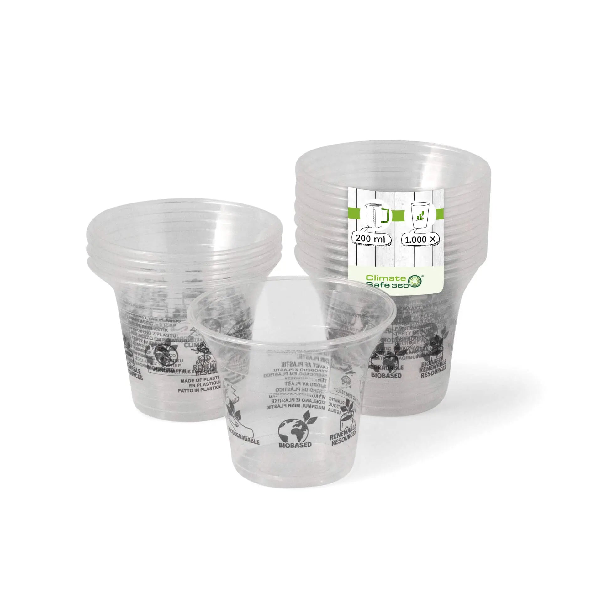 Coppette frullati PLA 8 oz Ø 96 mm asporto domicilio Ristorazione Forniture Monouso Eco Bio Biodegradabile Packaging Consumabili Ecologico Ingrosso fornitore forniture Take away 1
