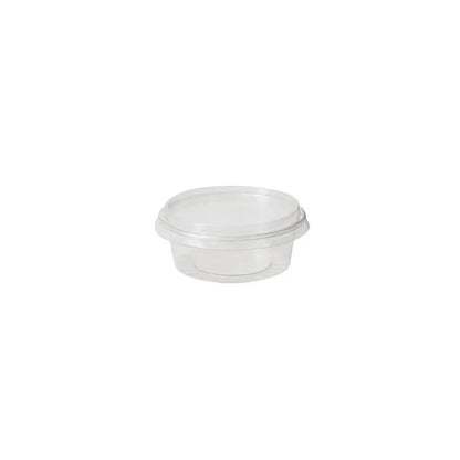 Coppette porzione rPET 80 ml 3 oz Ø 75 mm trasparente asporto domicilio Ristorazione Forniture Monouso Eco Bio Biodegradabile Packaging Consumabili Ecologico Ingrosso fornitore forniture Take away 9
