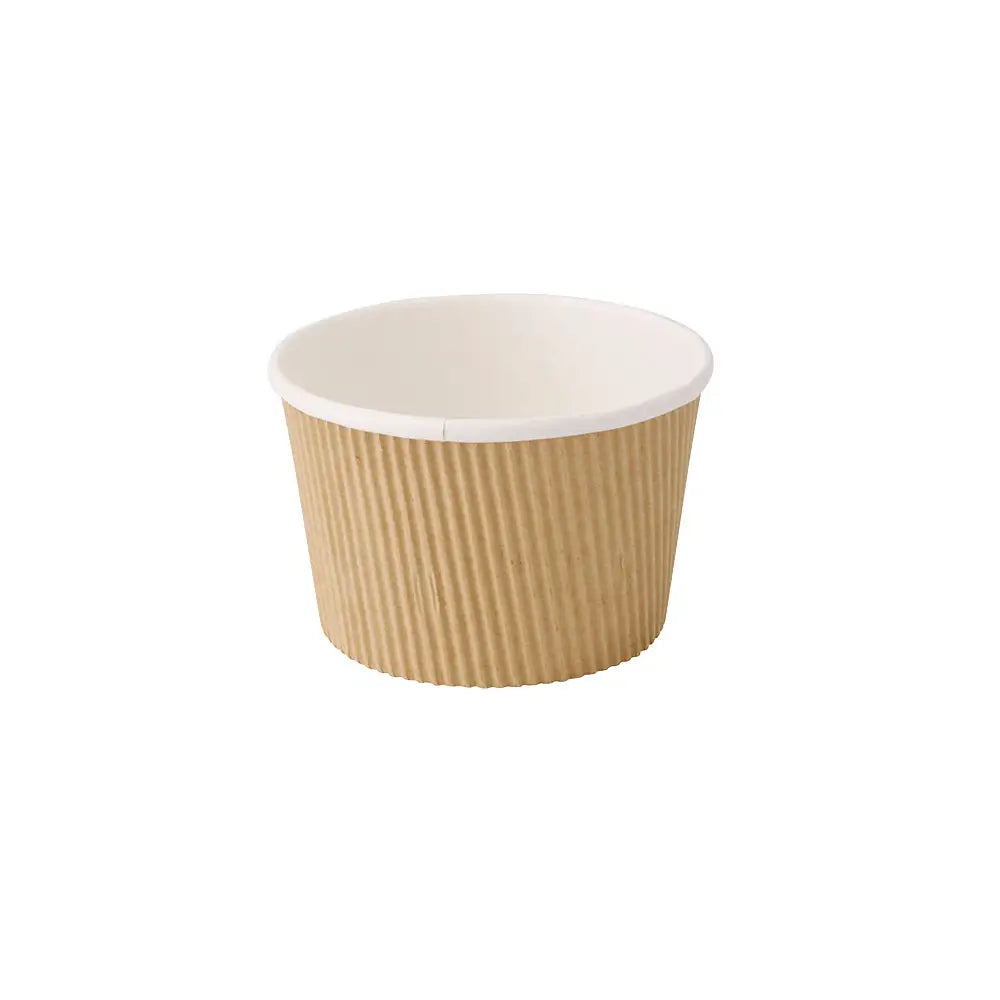 Coppette zuppa a coste 17 oz kraft asporto domicilio Ristorazione Forniture Monouso Eco Bio Biodegradabile Packaging Consumabili Ecologico Ingrosso fornitore forniture Take away 1
