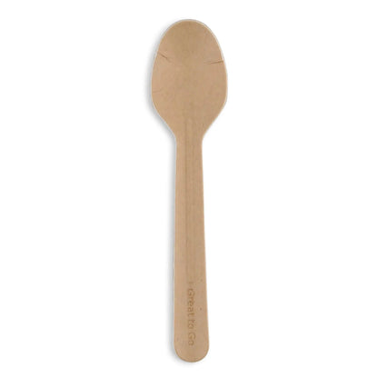 Cucchiai carta 16,5 cm kraft asporto domicilio Ristorazione Forniture Monouso Eco Bio Biodegradabile Packaging Consumabili Ecologico Ingrosso fornitore forniture Take away 2
