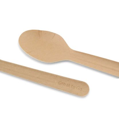 Cucchiai carta 16,5 cm kraft asporto domicilio Ristorazione Forniture Monouso Eco Bio Biodegradabile Packaging Consumabili Ecologico Ingrosso fornitore forniture Take away 4
