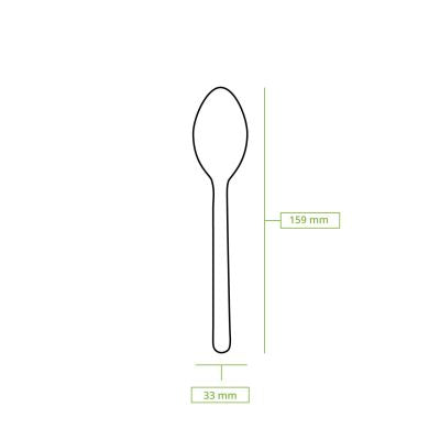 Cucchiai di legno 16 cm, rivestito in bio ingrosso ristoranti paninerie pub pizzerie asporto domicilio take away monouso