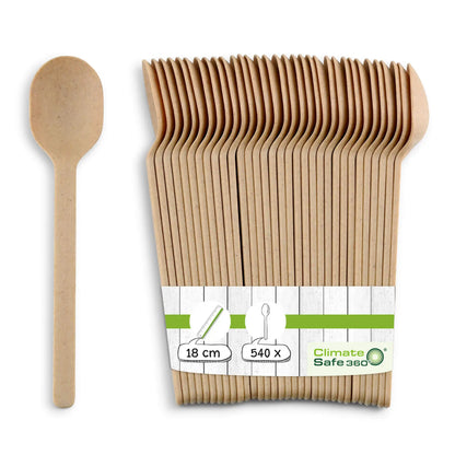 Cucchiai riutilizzabili BioYep 18 cm naturali asporto domicilio Ristorazione Forniture Monouso Eco Bio Biodegradabile Packaging Consumabili Ecologico Ingrosso fornitore forniture Take away 1
