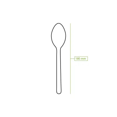 Cucchiaini riutilizzabili 18 cm, caramello/marrone monouso forniture asporto take away forniture