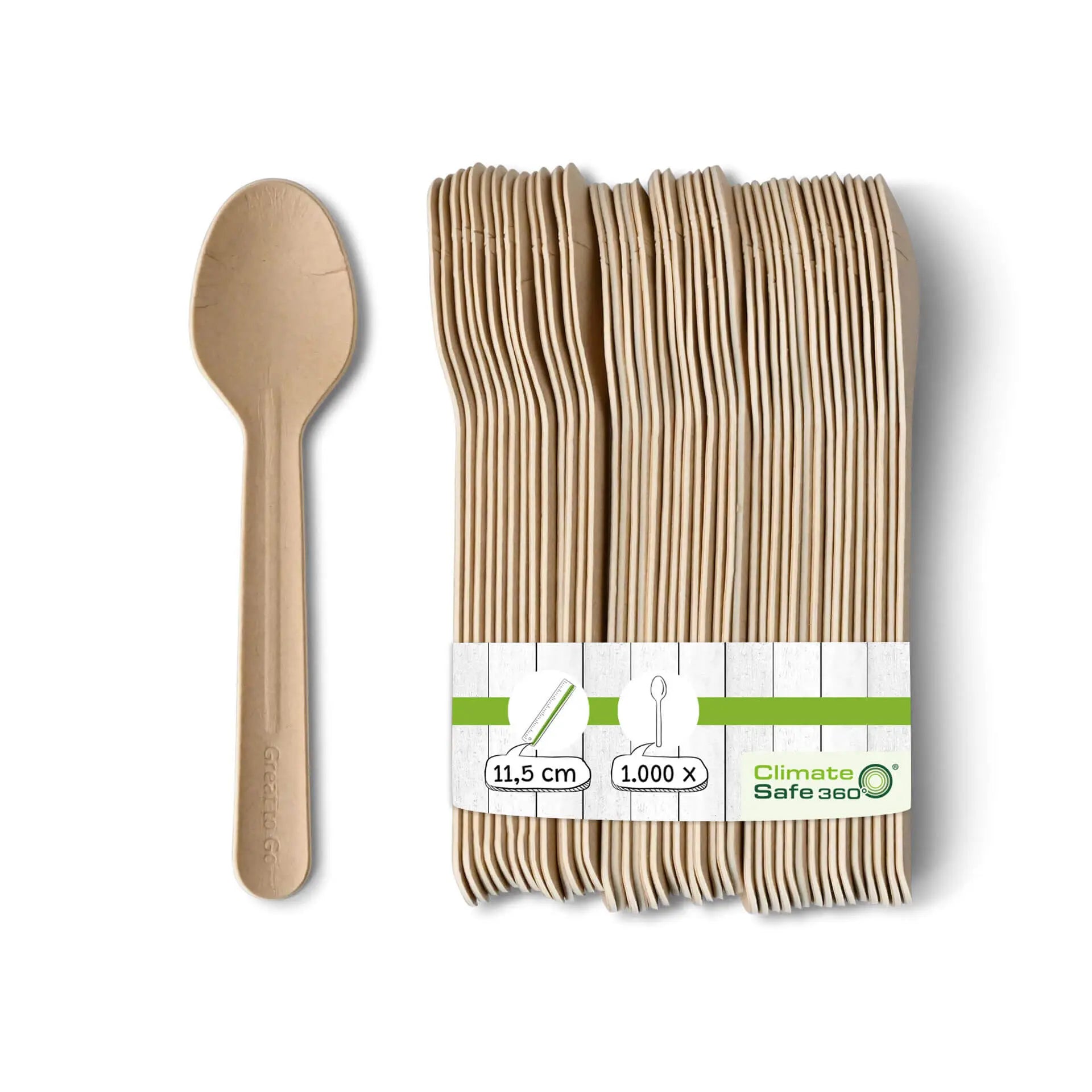 Cucchiaino tè carta 11,5 cm marrone asporto domicilio Ristorazione Forniture Monouso Eco Bio Biodegradabile Packaging Consumabili Ecologico Ingrosso fornitore forniture Take away 1
