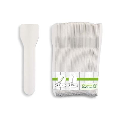 Cucchiaio di carta per gelato, 9,5 cm, bianco